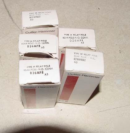 New 5PC cutler hammer type m relay pole contact 