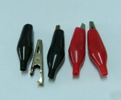 50 pairs alligator clip for jumper cable w/rubber tube