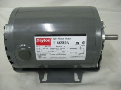 Dayton split-phase motor ac 1/2 hp 6K589 6K589A