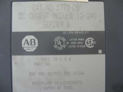 Allenbradleyminiplc-2/16 processor/ i/o module lot of 3