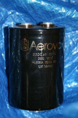 Big capacitors, 3300MFD 350V, aerovox, lovely 