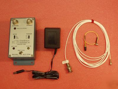 Omega accelerometer ACC104 with acc-PS2 power supply 