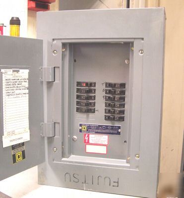 Square d 100 amp main lug qo load center panel nqob 124