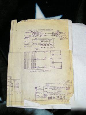 Vintage wiring diagram for bridge & trolley 4/26/67
