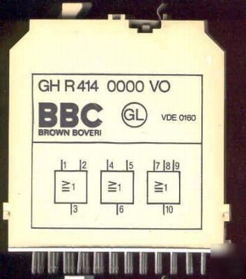 Bbc boveri brown logic card gh r 414 0000 V0 062 034 65