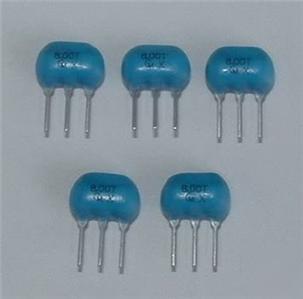 5 x 8MHZ 3-pin ceramic resonators murata cst