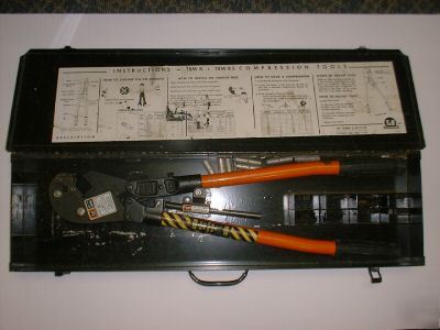 Crimper compression tool t&b TBM8S crimps up to 500 mcm