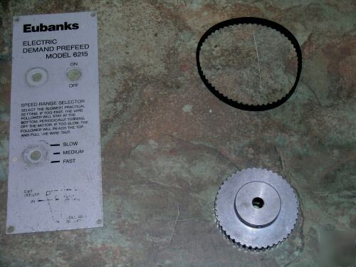 Eubanks 6215 electric motor, harness, motor speed cont