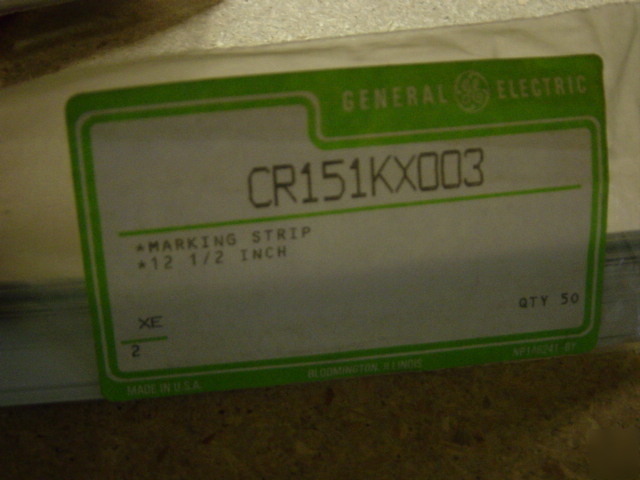 Ge CR151KX003 50 marking strips 12 1/2 inch