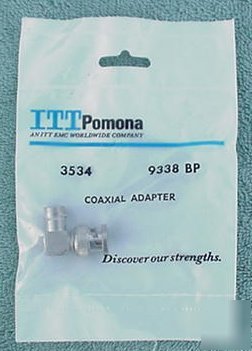 Itt pomona 3534 right angle bnc coaxial adapter Q5