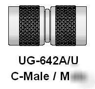 05-01278 c male / male barrel coaxial adapter ug-642A/u