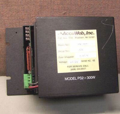 Accuweb pac 3098 electronic web guide controller