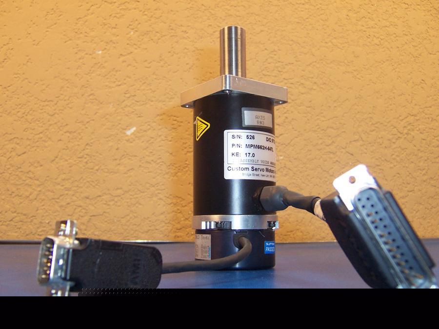 Custom servo motor and sumtak optical rotary encoder