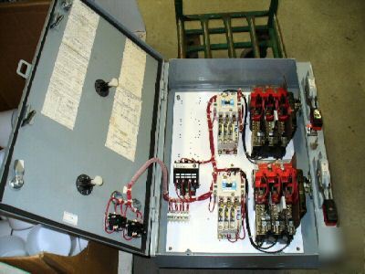 Dual motor combination starter panel c-h 600V 2 x 30AMP