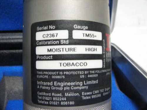 Ndc infrared moisture meter sensors tobacco & snacks