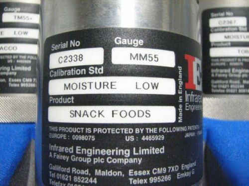 Ndc infrared moisture meter sensors tobacco & snacks