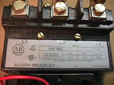 New allen bradley 509-dod size 3 started in condition