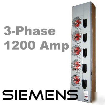 Siemens WMM54BCUR 1200 amp 3-phase 5-meter stack