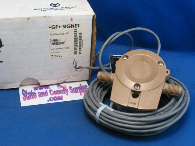 3-2000-21 +gf+ signet micro flow sensor 198822002 * *