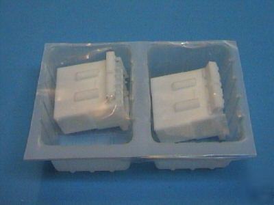 Lot of 2 tyco electronic multi-lock connector housings