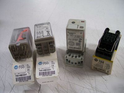 Lot of 4 allen bradley contact relays