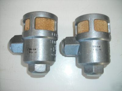 New (2) festo seu-3/8 rapid exhaust valve with silencer