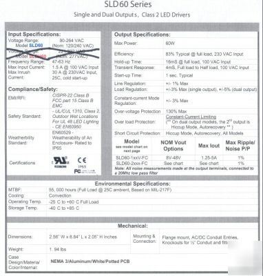 Sign strut SDL60-115V -fc power supply