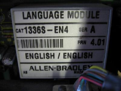 Ab allen bradley 1336S-BRF50-an-EN4-HA2-L4 ser d 5 hp