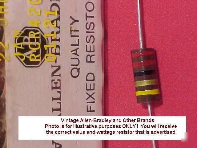 Allen bradley 5% 2W 51 ohm resistor RC42GF510J