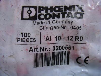 Ferrule phoenix contact al 10 - 10 rd bag of 100