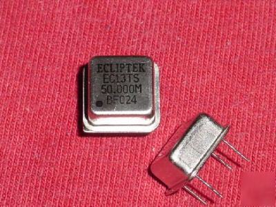 29 pcs. ecliptek# EC13TS-50.000MHZ, 4 pin through hole