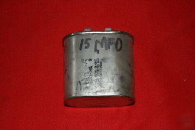 Capacitor 15MFD 440 volts 60HZ excellent cond 15Âµf 440V