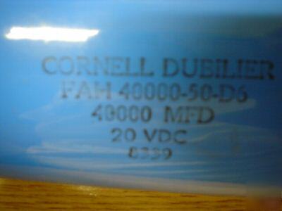 New 2PCS cde 20V 40000UF computer grade bus capacitors 
