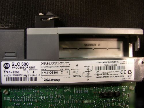 Allen-bradley ab plc processorslc 500(5/05),n,r