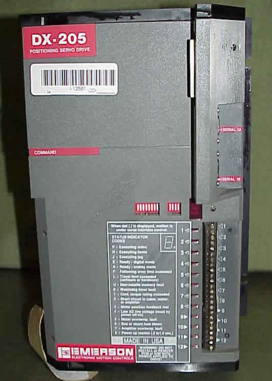 Emerson dxa-205 positioning servo drive