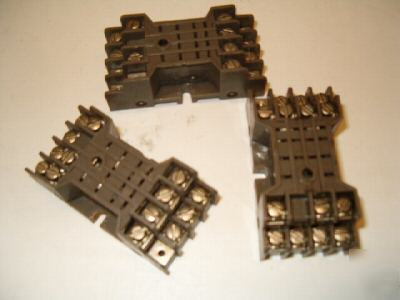 Lot of 3 potter & brumfield connector blocks 5A 300V