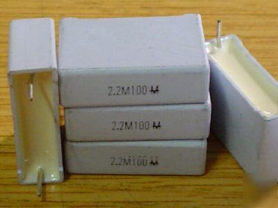 New 200PCS 100V 2.2UF mallory box mylar capacitors 