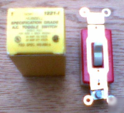 New hubbell HBL1221I switch 20 amp 120-277 volt 1221I