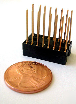 Wire wrap ic sockets ~ 16 pin ~ gold plated leads (4)