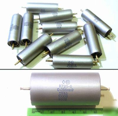 0,056UF 1000V audio teflon capacitors K72P-6. lot of 8