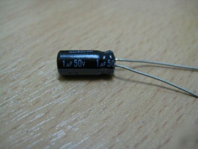 1UF 50V nichicon alum electr radial capacitors 100PCS