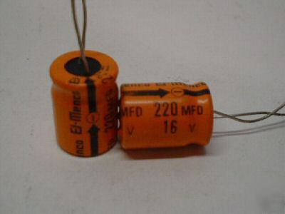 300PCS 16V 220UF low prof. radial nicon capacitors 105C