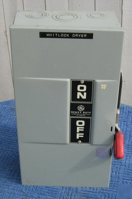 Ge heavy duty 60 amp 600 vac switch box
