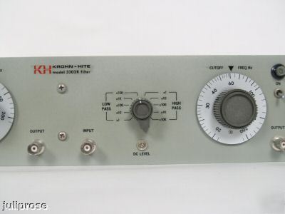 Kronh-hite model 3202R dual channel tunable filter