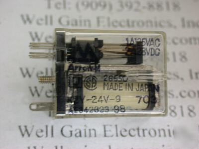 New aromat K2V-24V-9 24VDC dpdt pcb relay 