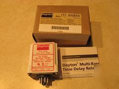 New dayton 6A854 time delay relay multiple range 