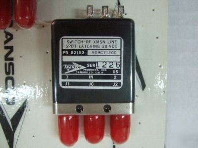 New transco switch rf xmsn line 28VDC 82152-909C71200 