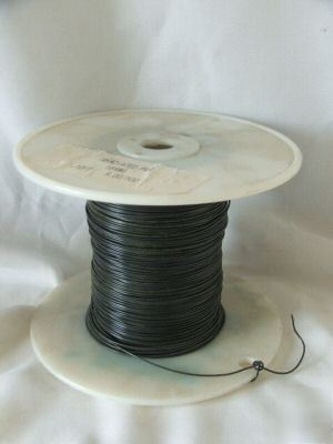 Spool of black irradiated pvc 18 awg 19/30 strand