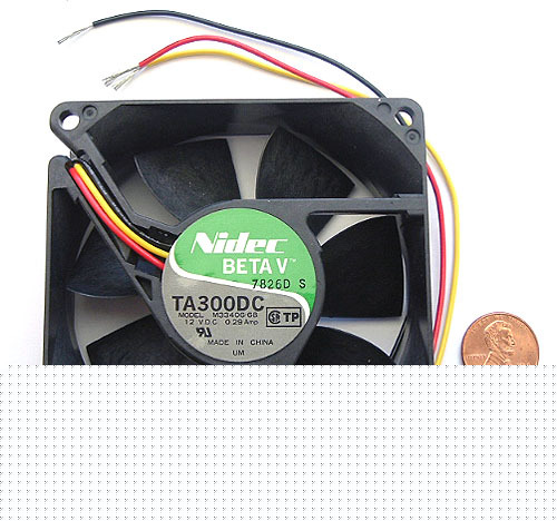 Fan ~ 12VDC 0.29A .29A ~ 7 blades ~ nidec (1)