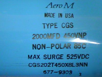 1 aero m 450V 2000UF non polar computer grade capacitor